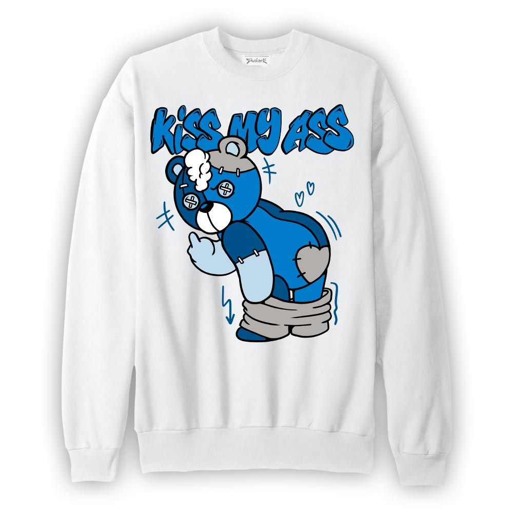 Sweatshirt To match Industrial Blue 4s Sweatshirt - Kiss My Hugz Graphic