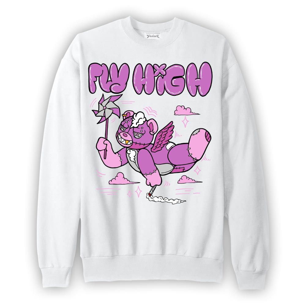 Sweatshirt To match Hyper Violet 4s Sweatshirt - Float High Hugz Graphic