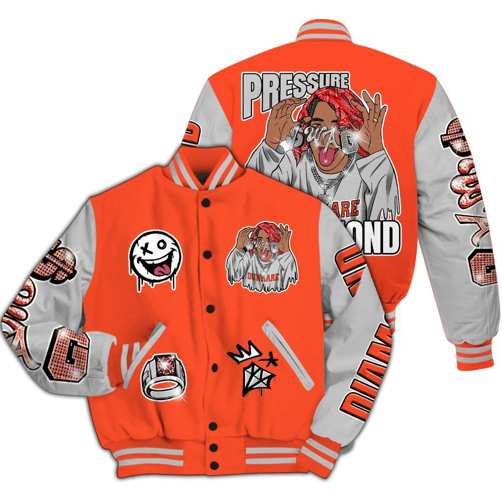 Varsity Jacket To Match Air Max 1 86 Cosmic Clay - Pressures Makes Varsity Jacket To Match All Over Print