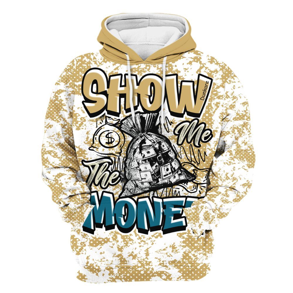 Hoodie To Match Retro Cacao Wow 4s - Show Me The Money Retro All Over Print