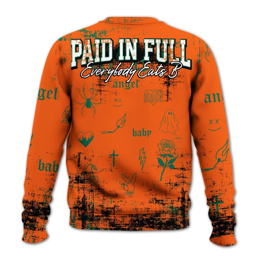 Sweatshirt To Match SoleFly Sail Gorge Green 3s - Paid In Full Money All Over Print