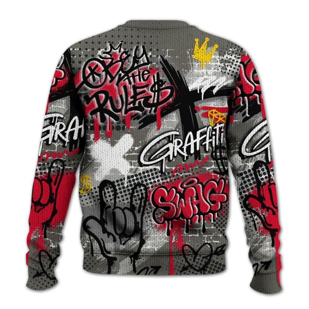 Sweater To Match Shadow 2025 10s - True It Real Graffiti Streetwear Graphic