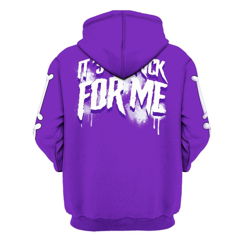 Hoodie To Match Retro Dark Iris 3s - It's The Kick For Me All Over Print