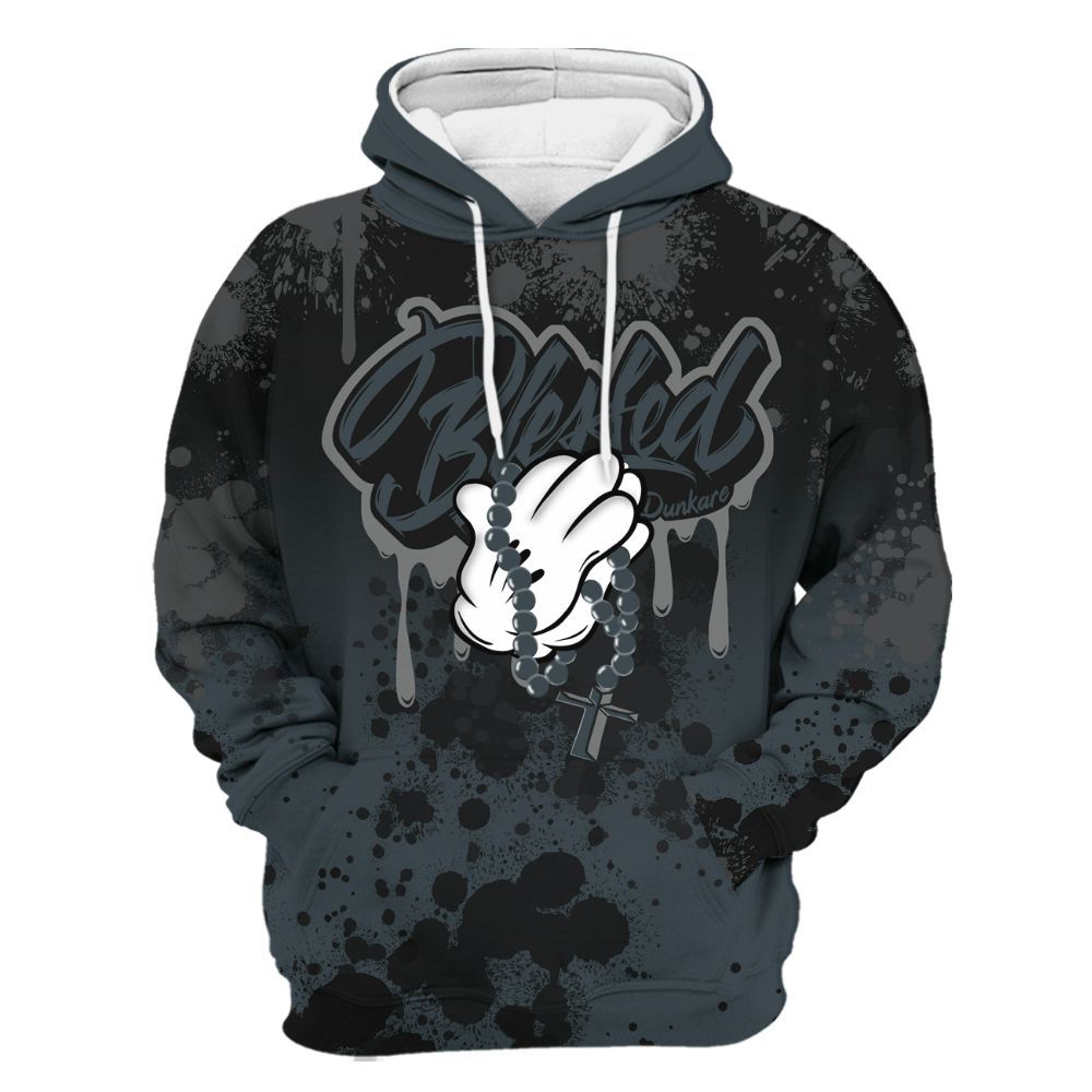 Hoodie To Match Air Max Sunder Gore Tex Black - God Blessed Ink Drip All Over Print
