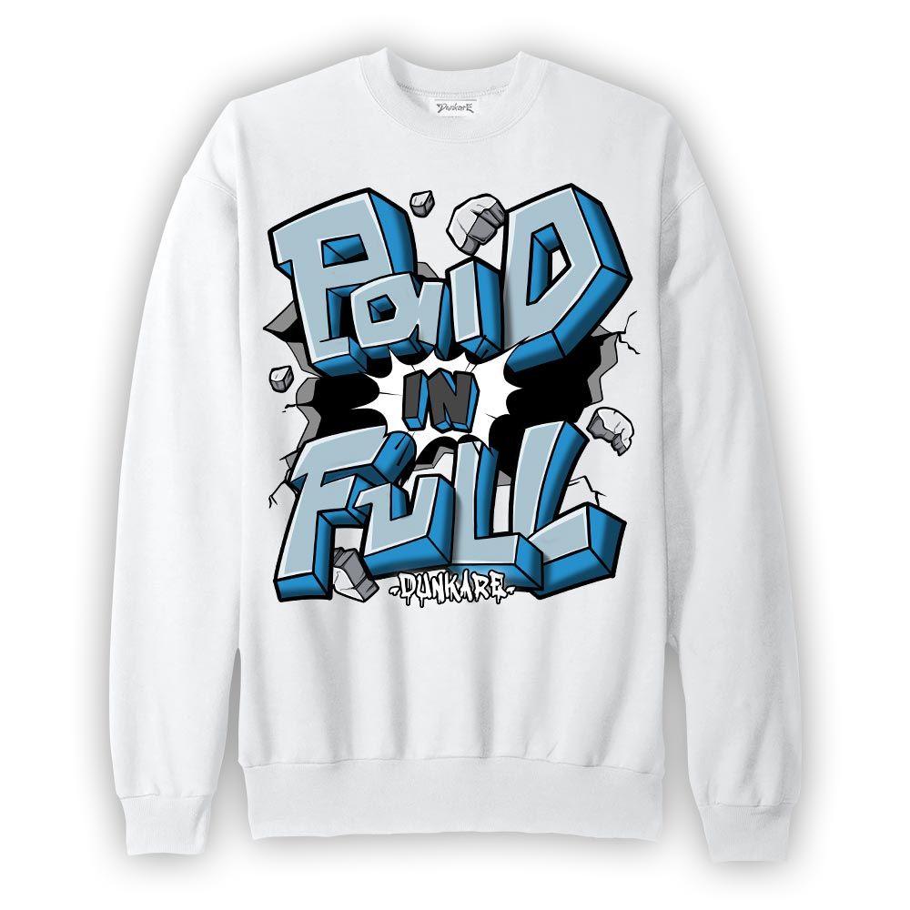 Sweatshirt To match Powder Blue 9s Sweatshirt - Paid In Full Graphic 0205 NMP