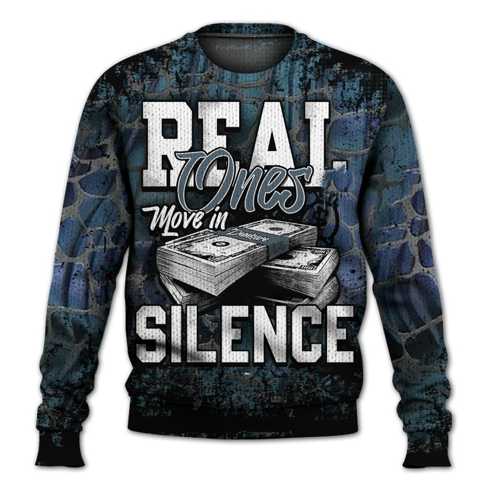 Knitted Sweater To Match Air Foamposite Kazuya Mishima - Move In Silence Money Street Retro