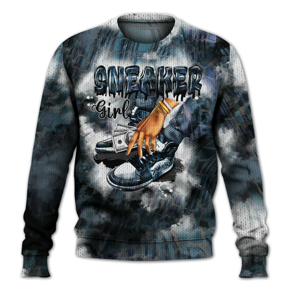 Knitted Sweater To Match Air Foamposite Kazuya Mishima - SNEAKER Girl Money Drip Tie Dye