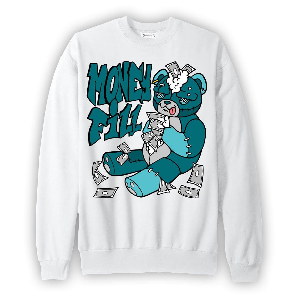 Sweatshirt To match Oxidized Green 4s Sweatshirt - Money Fill Hugz Graphic