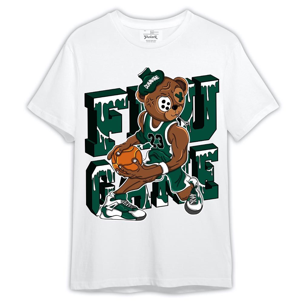 Shirt To Match Oxidized Green 4s - Graphic Flu Game Bear Shirt Outfit