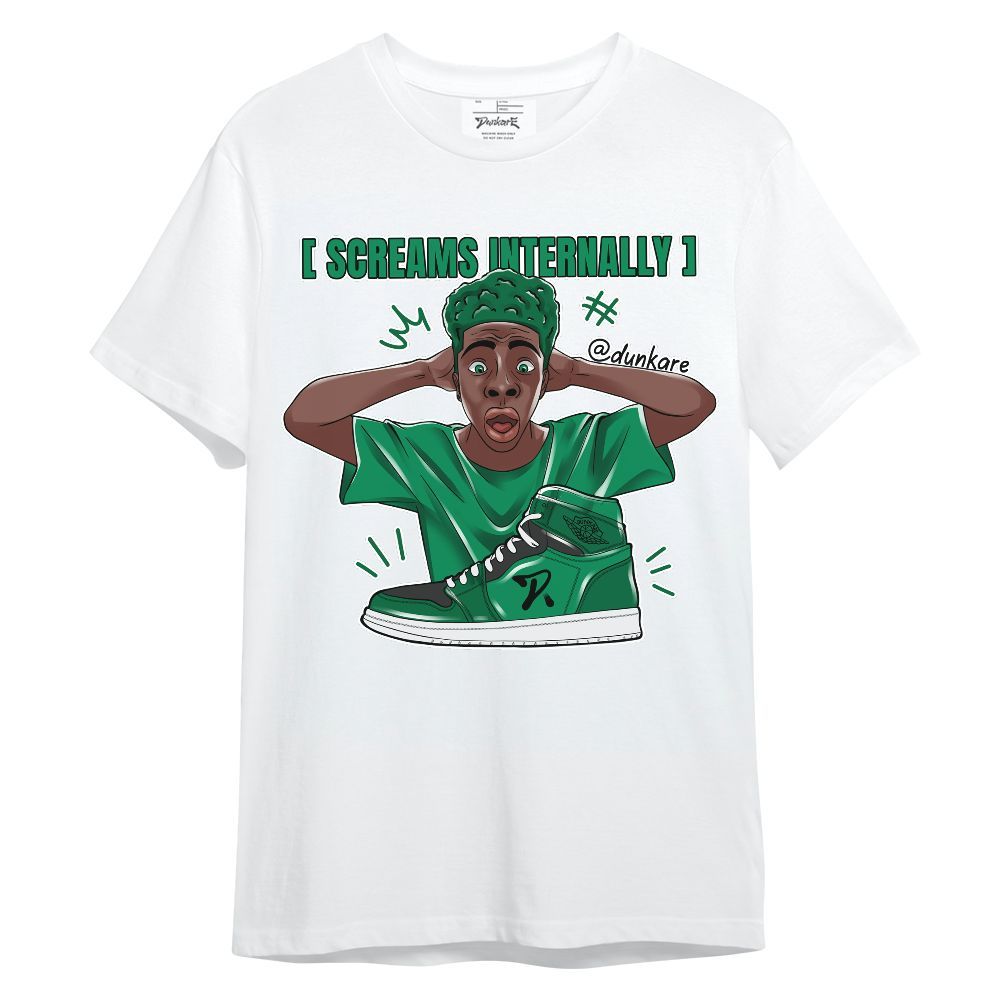 Shirt To Match Mid Lucky Green 1s - Scream Internally Unisex Shirt