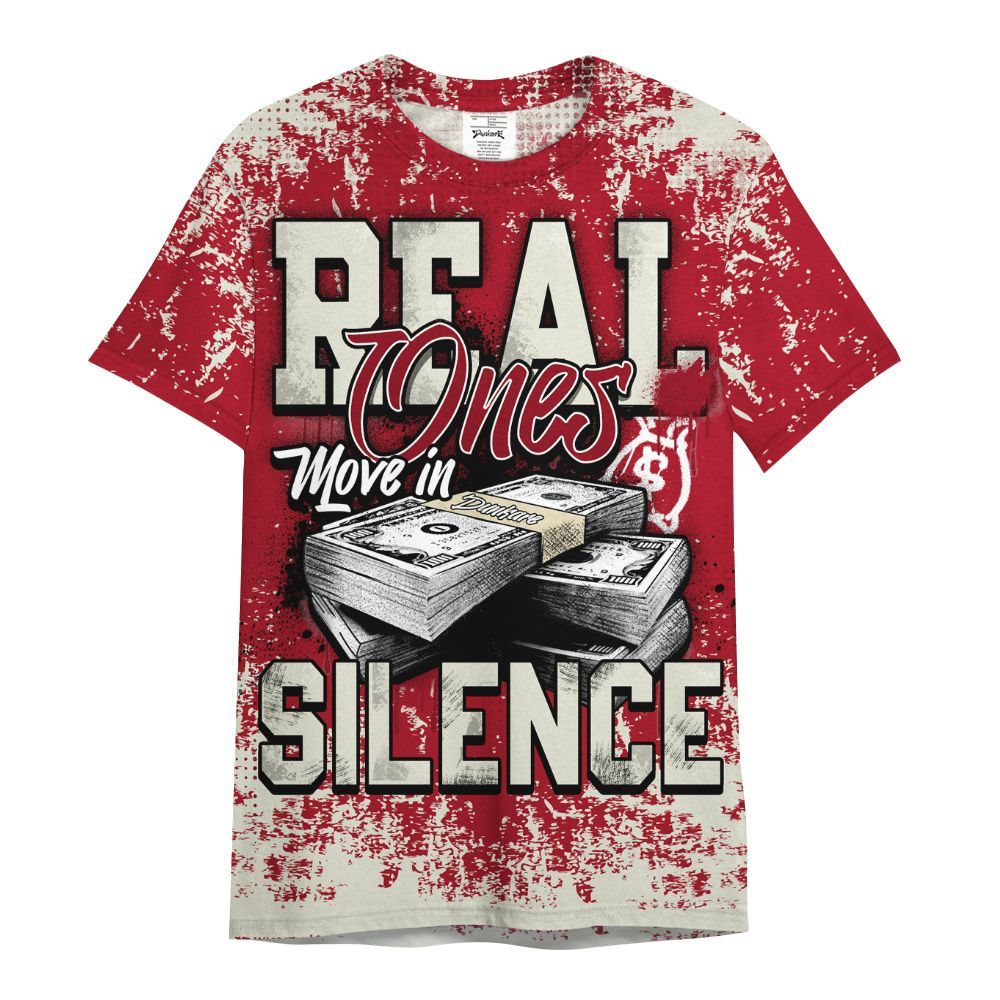 Shirt To Match 2025 High OG Cinnabar 1s - Move In Silence Money Street Retro All Over Print