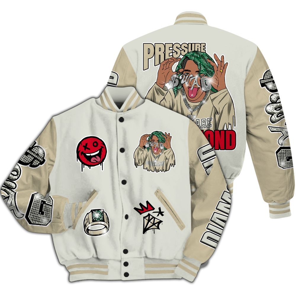 Varsity Jacket To Match El Grito 5s - Pressures Makes Varsity Jacket To Match All Over Print