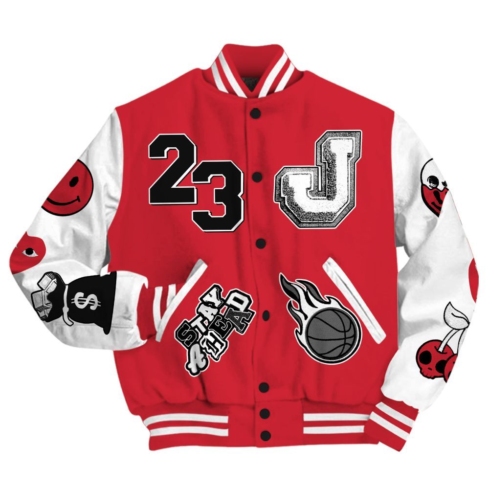 Varsity Jacket To Match Bunny 2025 8s - Hustles Money Number 23 All Over Print