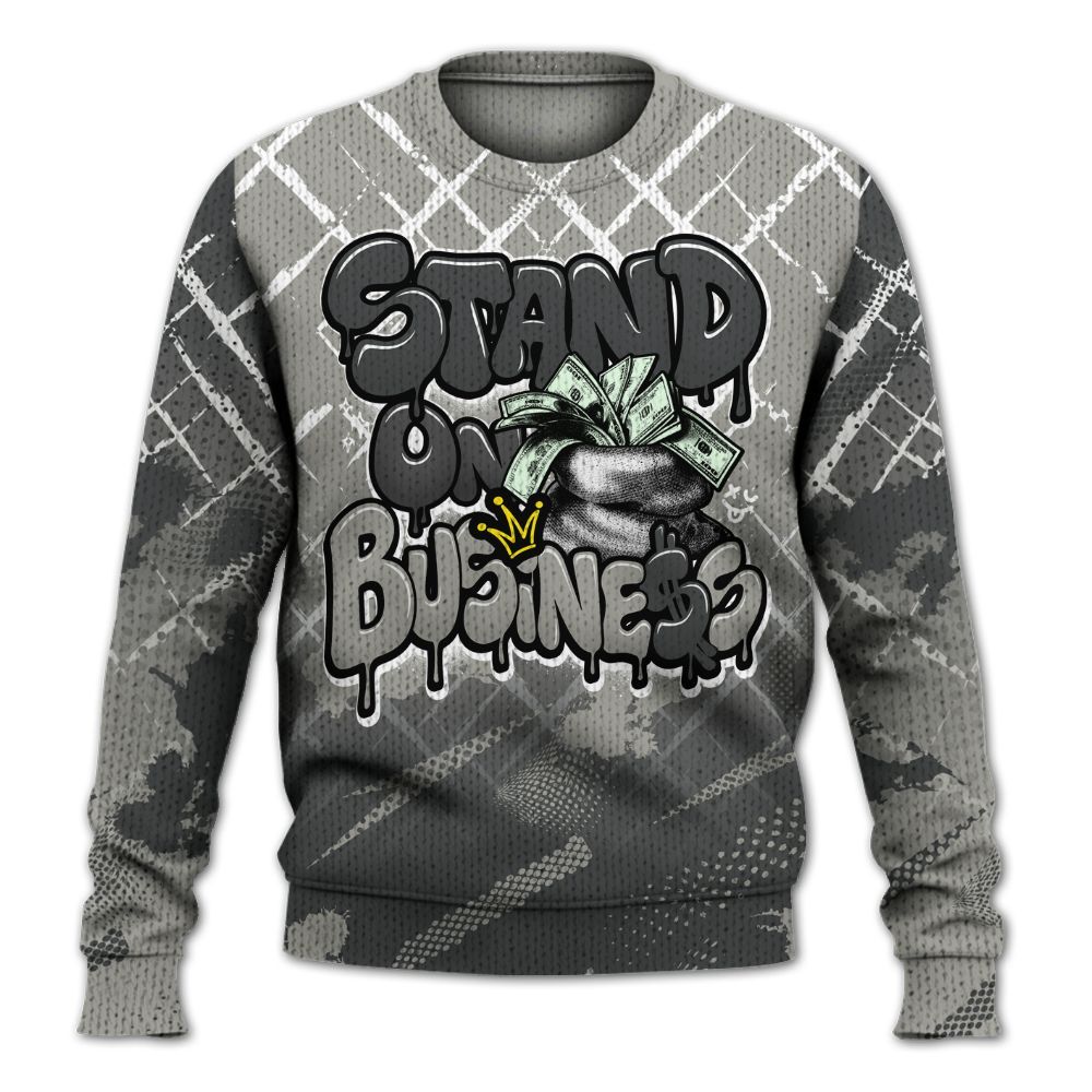 Knitted Sweater To Match High Satin Shadow 1s - Halftone Stand Business Dripping