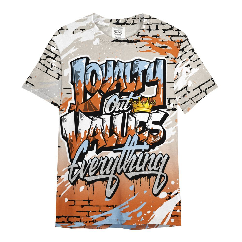 Shirt To Match SE Craft 5s - Values Of Loyalty Drip All Over Print