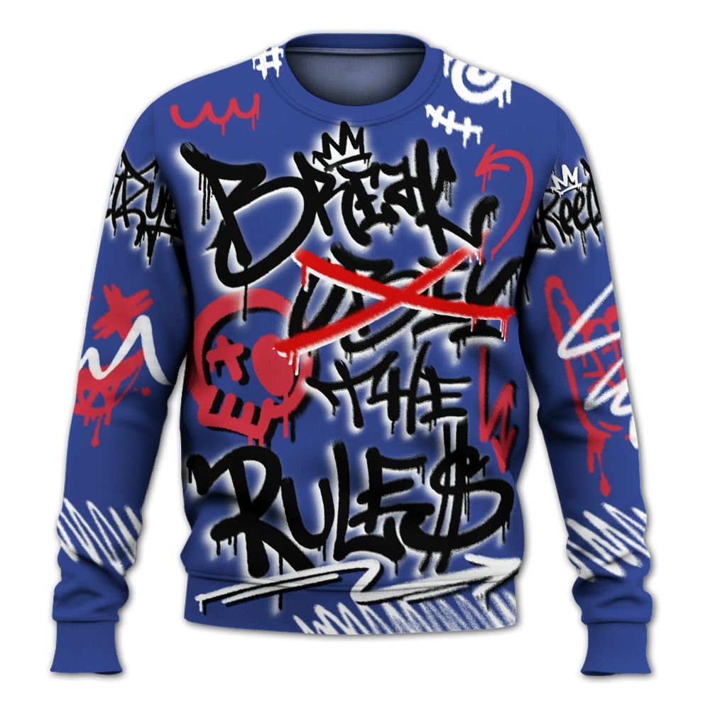 Sweatshirt To Match Air Griffey Max USA Red White Blue 1s - Break Rules Streetwear All Over Print