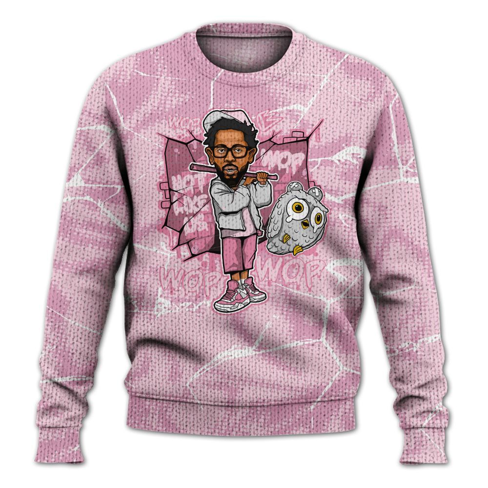 Knitted Sweater To Match Orchid 4s - None Like ComptonCity Graphic Crack