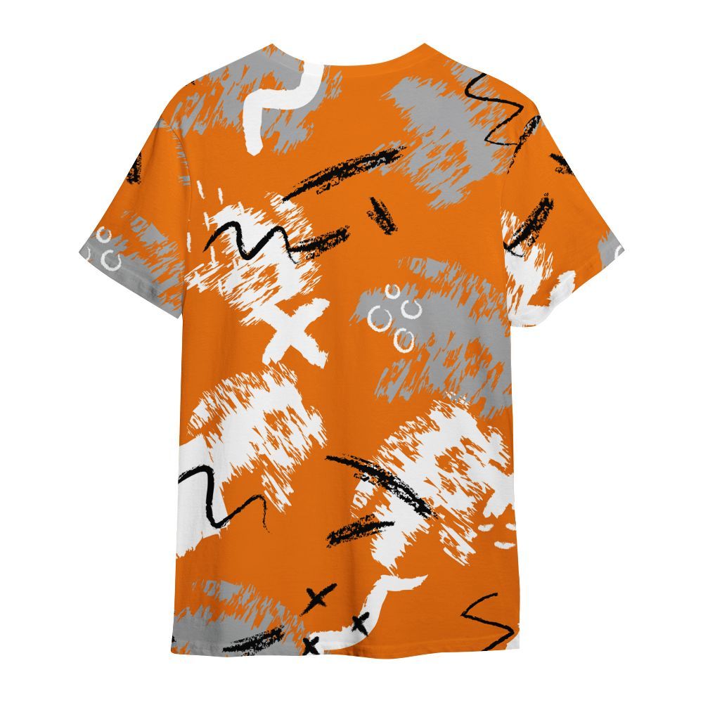 Shirt To Match Orange Citrus 3s - Hustle Grind Pray Graphic Street Style All Over Print