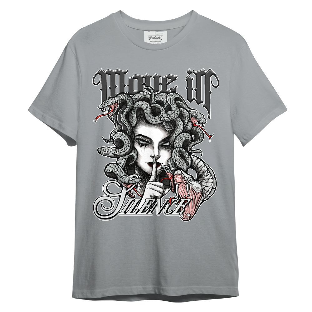 Shirt To Match Black Wolf Grey 12s - Girl Move In Silence Graphic