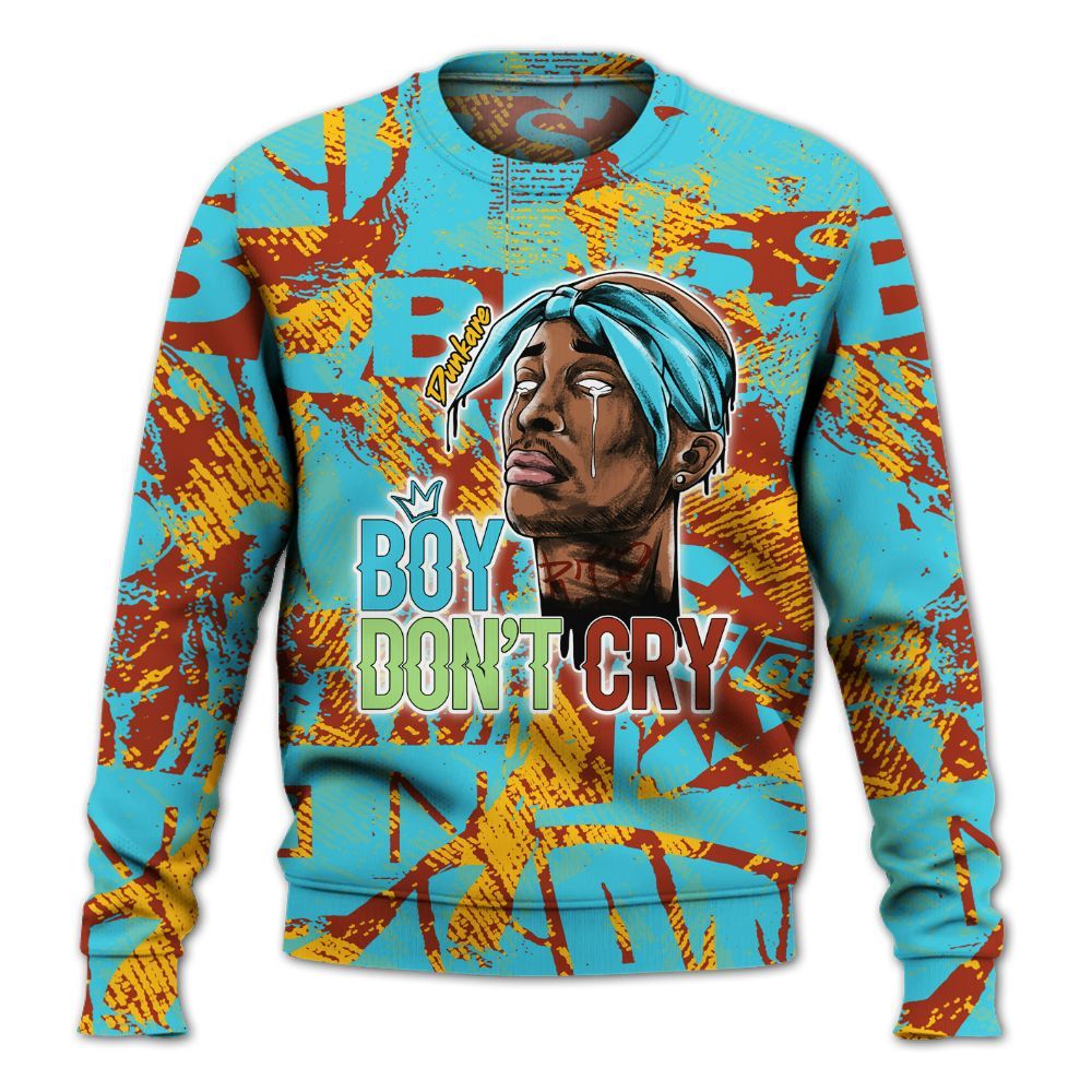 Sweatshirt To Match SB Dunk Di'Orr Greenwood - Boiz Ain't Cry Unique Abstract All Over Print