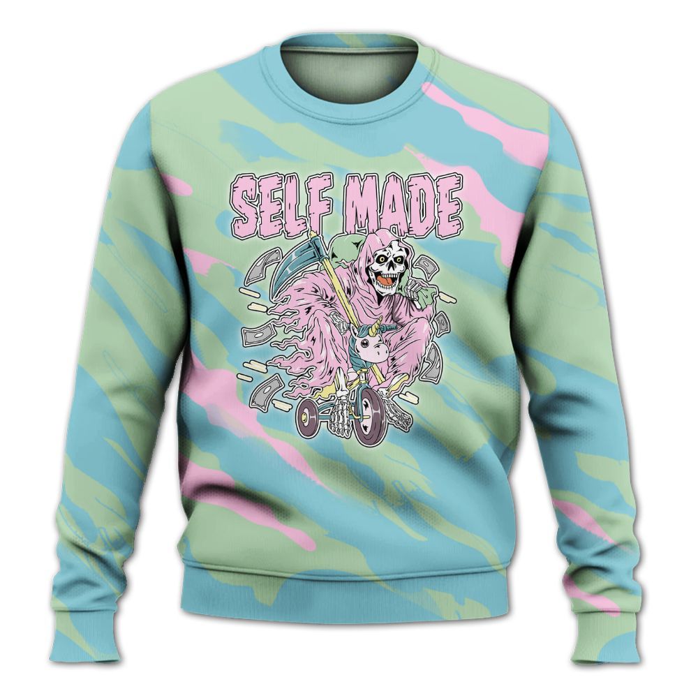 Sweatshirt To Match SB Dunk Low Visty - Self Make Skeleton Colored All Over Print