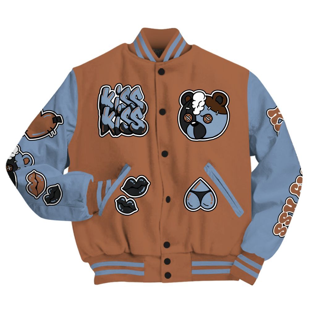 Varsity Jacket To Match Air Foamposite Metallic Copper - Kiss My Hugz All Over Print