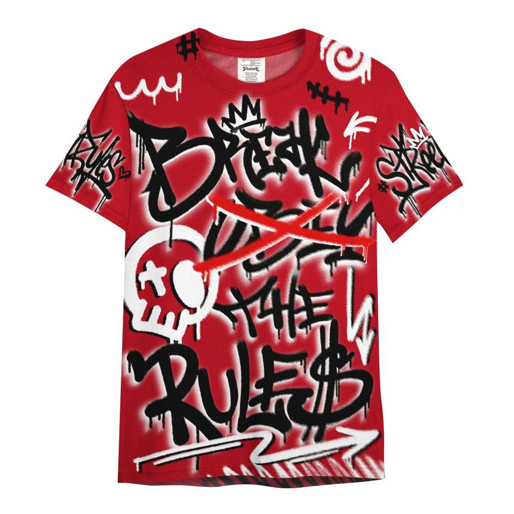 Shirt To Match Bred Velvet 11s - Break Rules Streetwear All Over Print