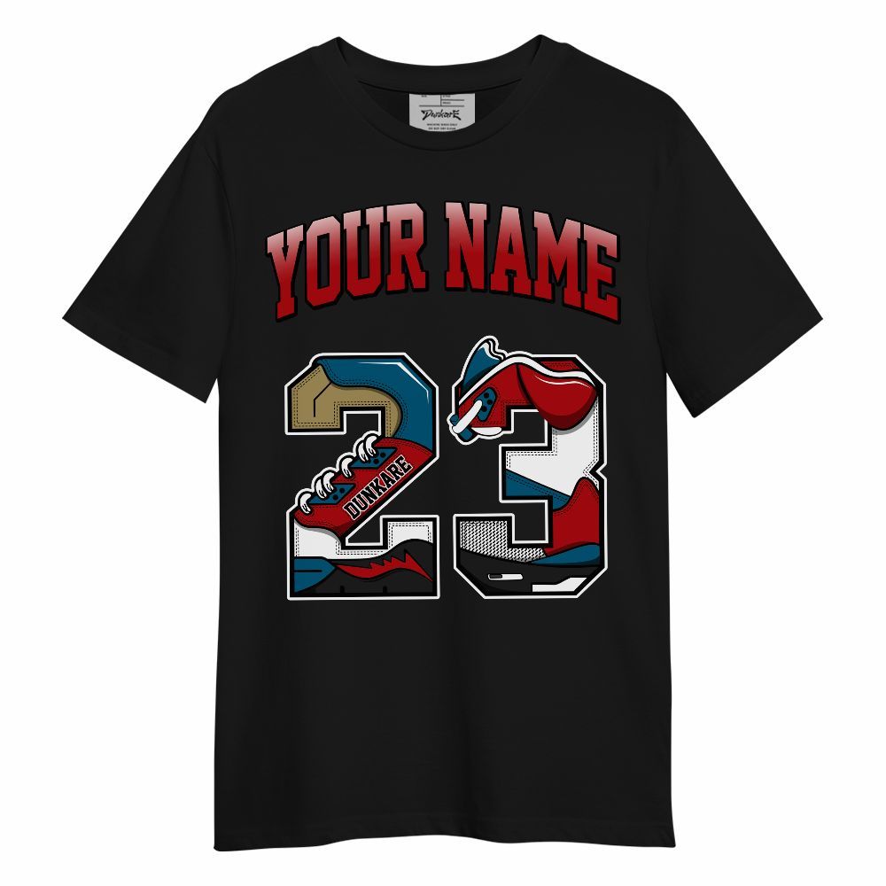 Shirt To Match OG Varsity Red 17s - Custom Name Number 23 5s Unisex Shirt