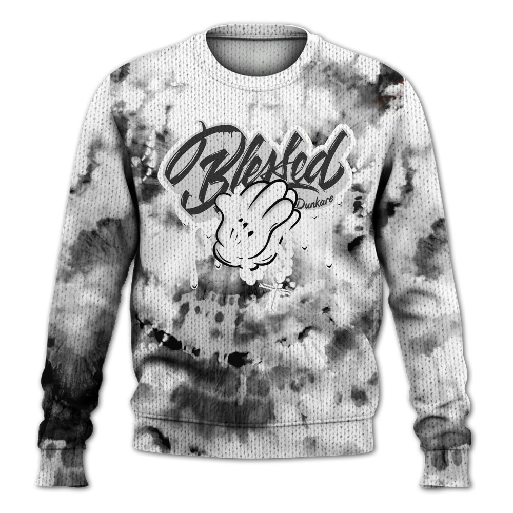 Knitted Sweater To Match Kobe 9 EM Protro Halo - God Blessed Tie Dye