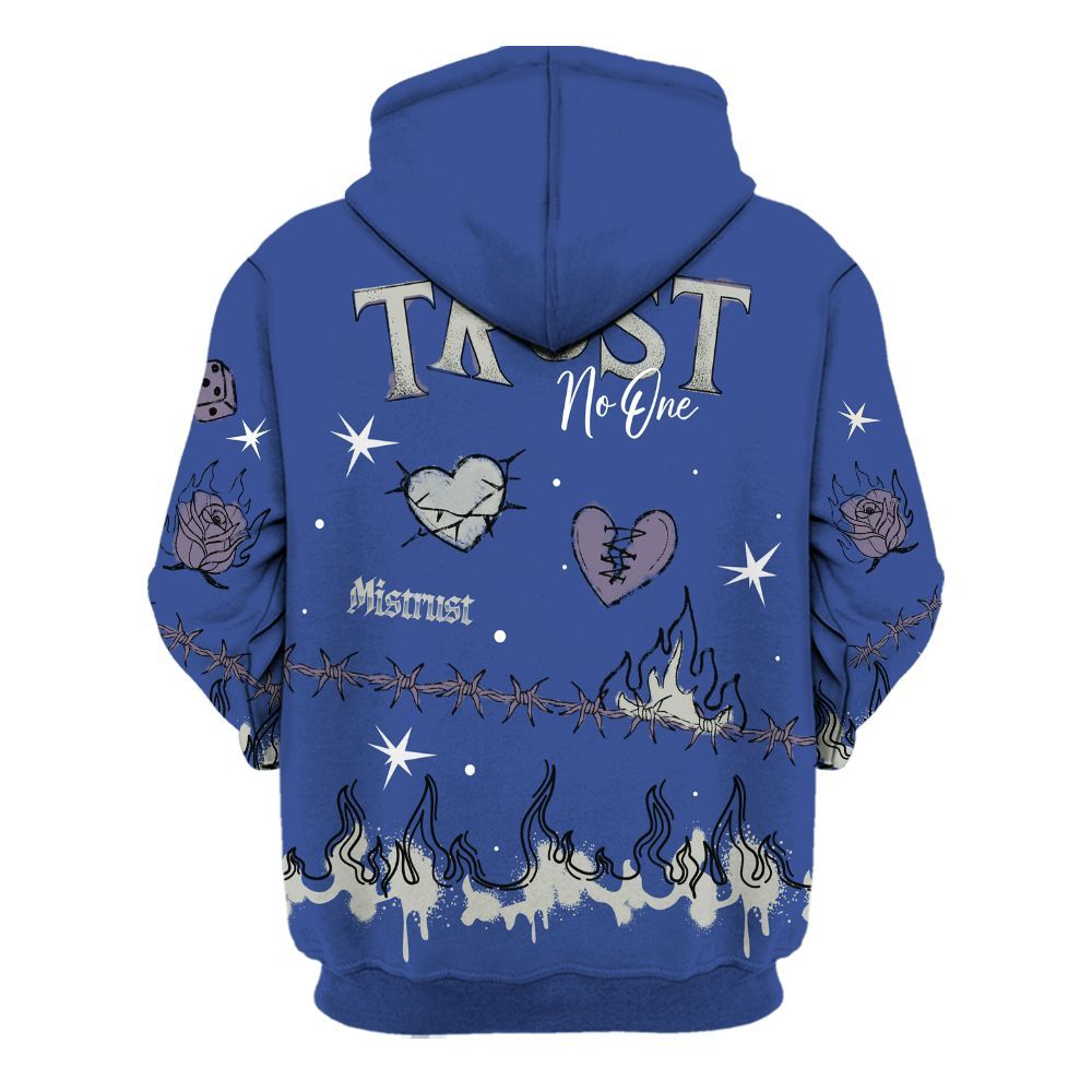 Hoodie To Match Low OG Voodoo Alternate 1s - Trust No One Snake-Bite Doodle Crayon All Over Print