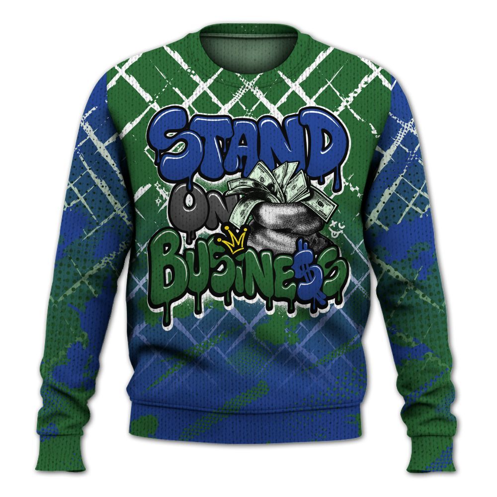 Knitted Sweater To Match Dunk Low Tennis Classic - Halftone Stand Business Dripping