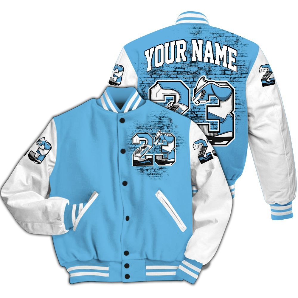 Varsity Jacket To Match Melo 12s - Custom Name Number 23 5s All Over Print