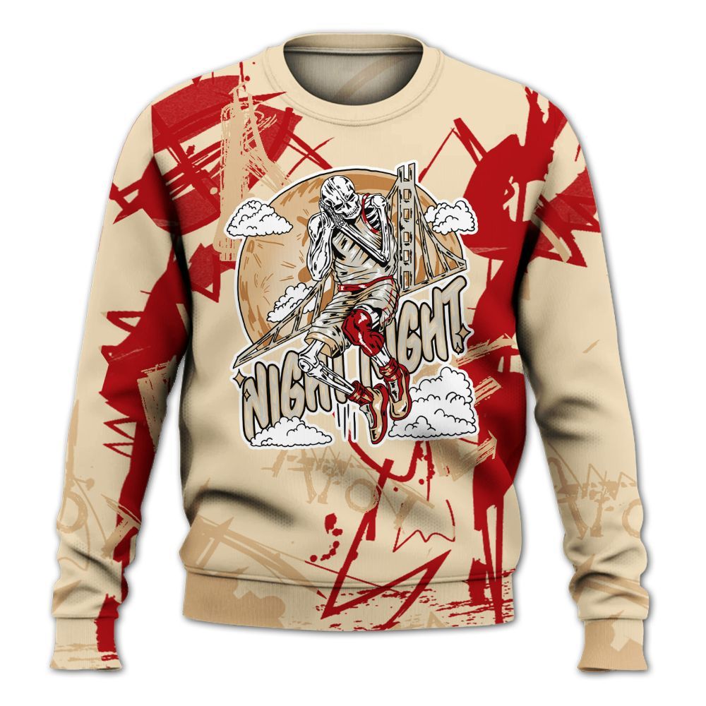 Sweatshirt To Match Dunk Low Strawberry Waffle - Seeya Skeleton Messyz All Over Print