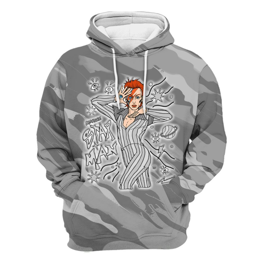 Hoodie To Match Black Wolf Grey 12s - Starmans Graphics Colored All Over Print