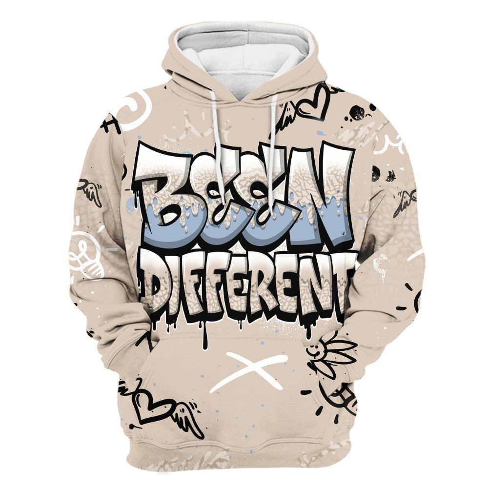Hoodie To Match Desert Sand 3s - Drip Been Di2ferent All Over Print