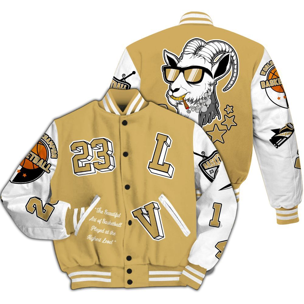Varsity Jacket To Match Craft Paris 6s - The GOAT Got Em Streetwear All Over Print