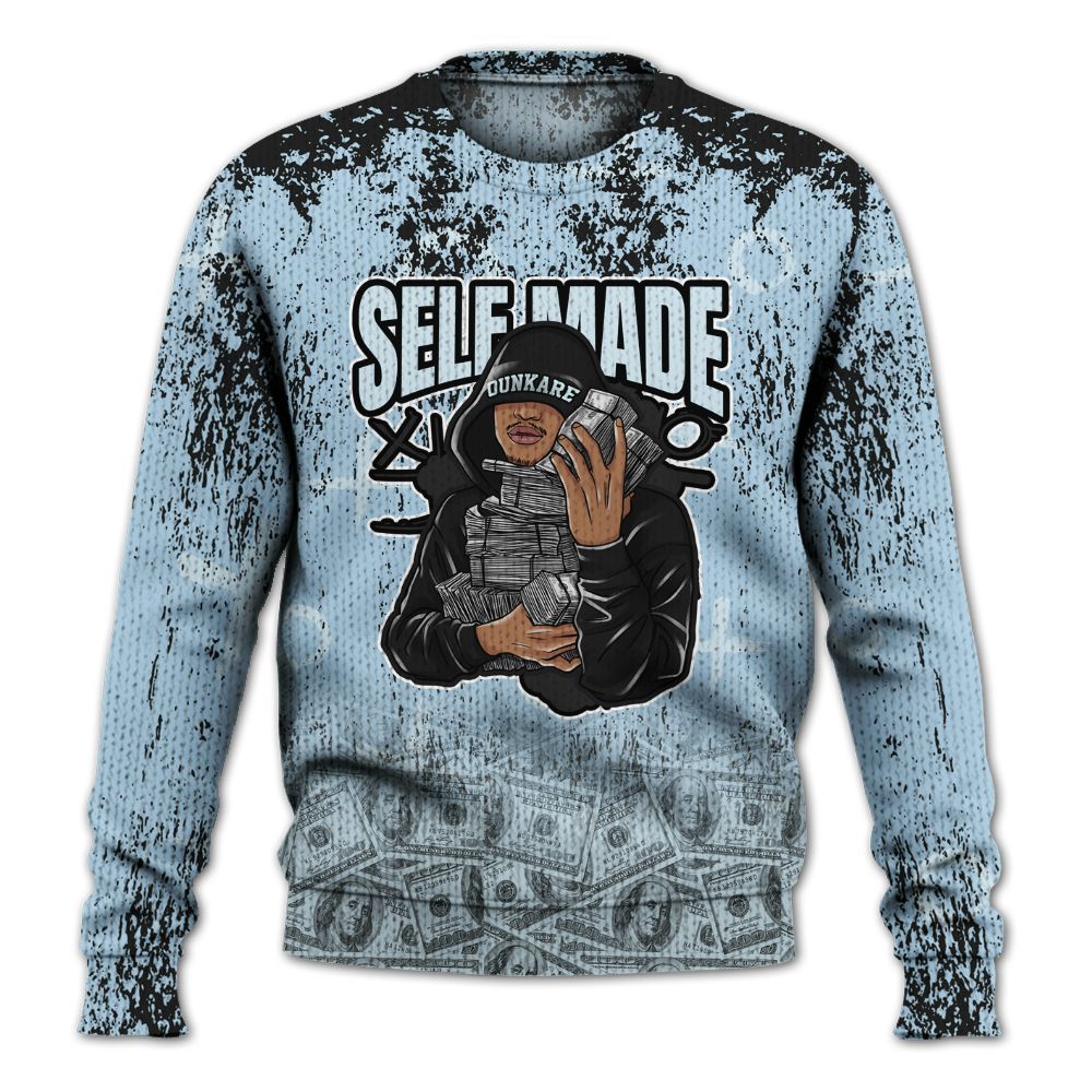 Sweater To Match Foamposite One Psychic Blue - Selfmade Unique Grunge Graphic