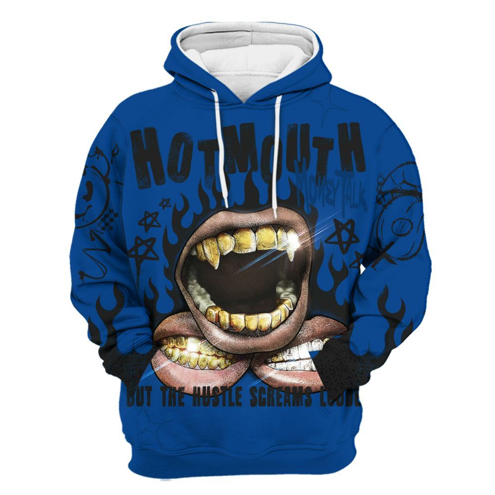 Hoodie To Match Low 85 Royal 1s - Mouth Burning Street Style All Over Print