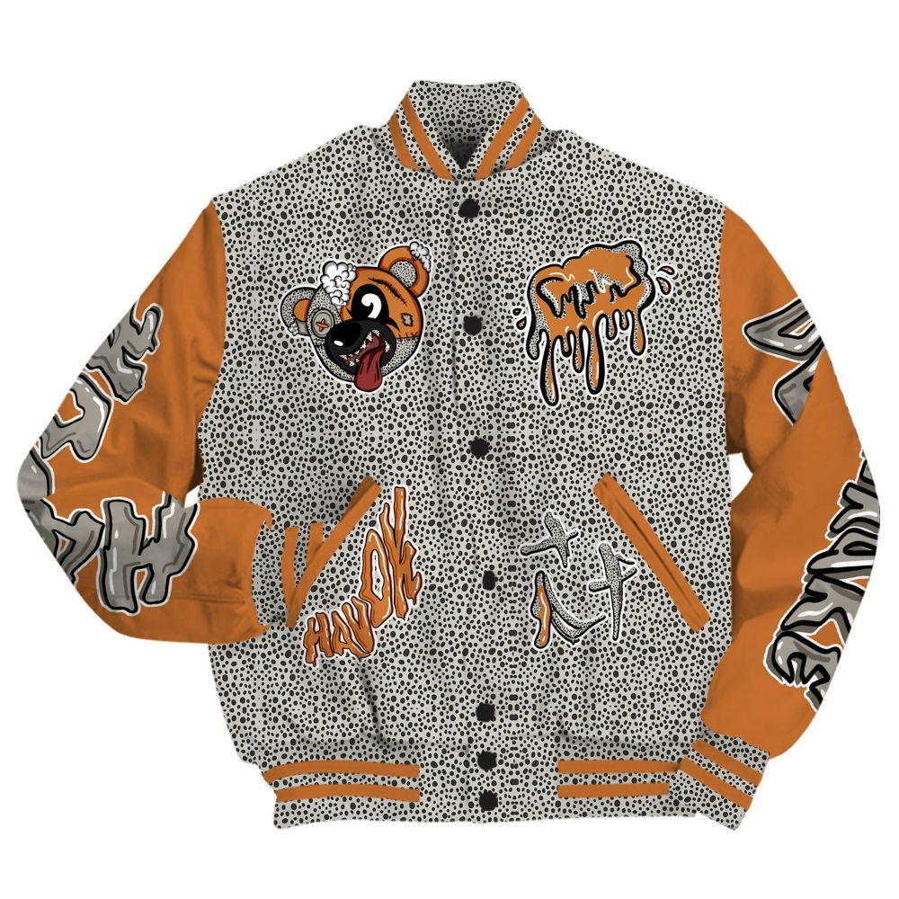 Varsity Jacket To Match Air Max 1 Safari 2024 - Havok Bear All Over Print