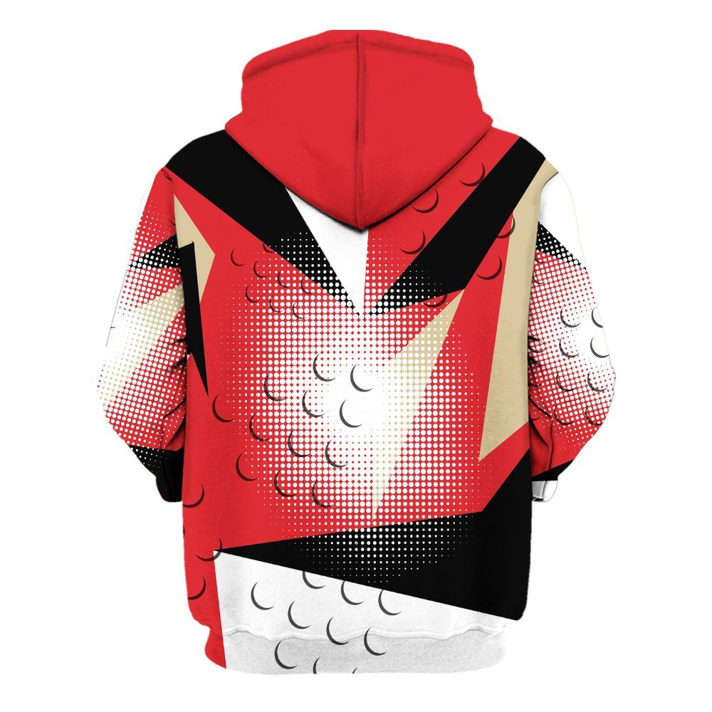 Hoodie To Match Prime 93 Fire Red - Poly Custom Name Number 23 5s All Over Print