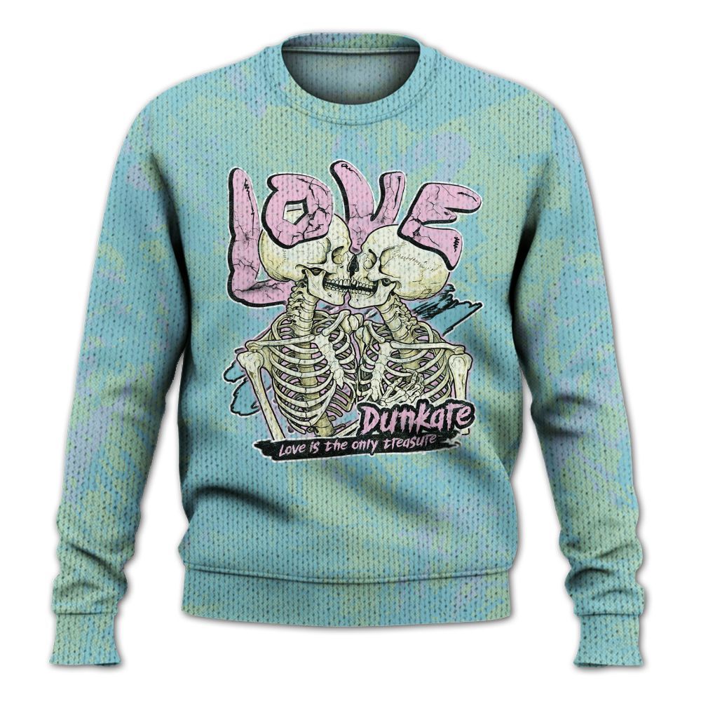 Knitted Sweater To Match SB Dunk Low Visty - Skull Love