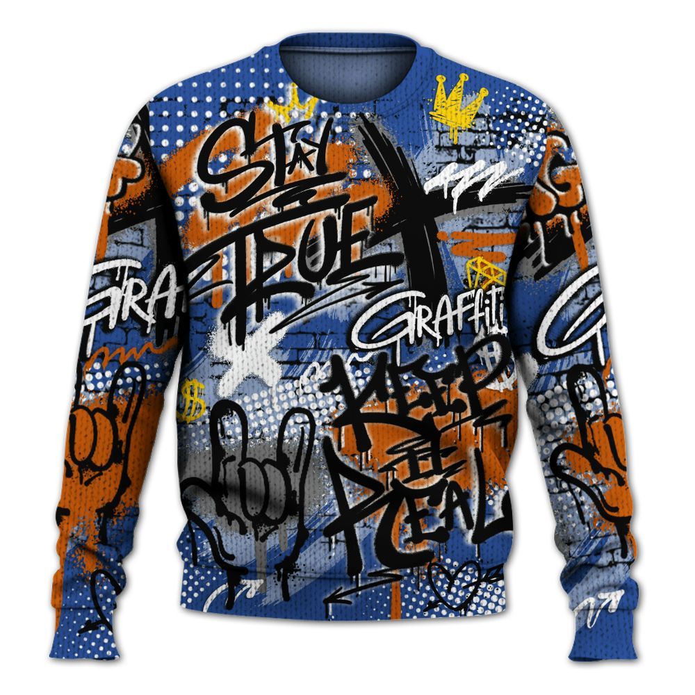 Knitted Sweater To Match Palermo GS League - True It Real Graffiti Streetwear