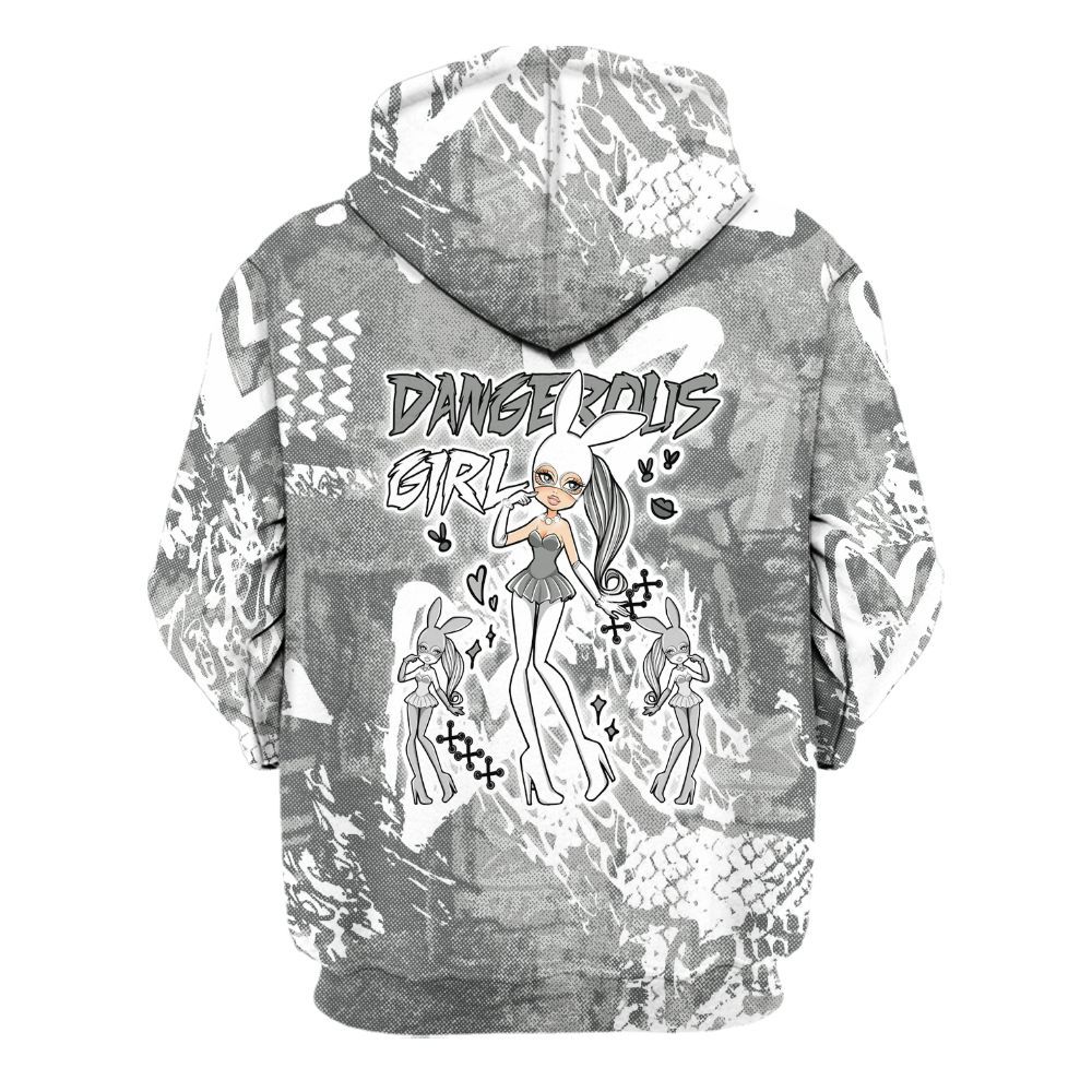 Hoodie To Match Paris Olympics 4s - Dangerous.Girl Heart Grunge All Over Print