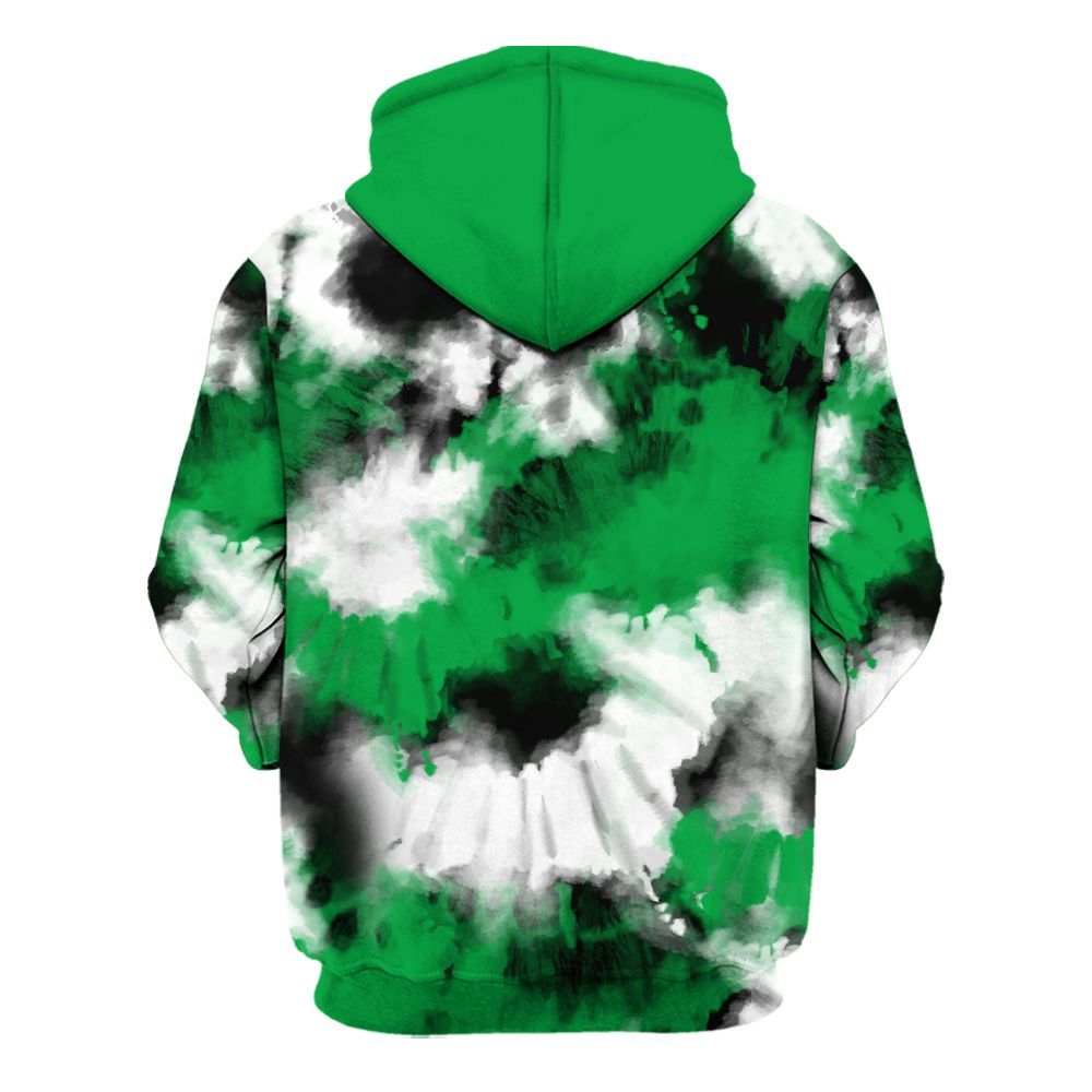Hoodie To Match Low Lucky Green 1s - Tie Dye FK Around Find Out All Over Print