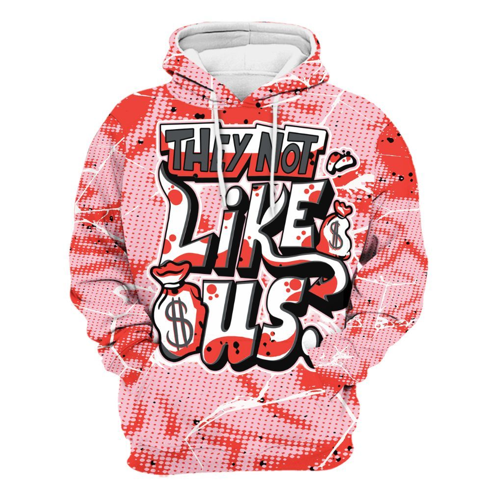 Hoodie To Match Retro Awake Arctic Pink - Dislike Us Crack All Over Print