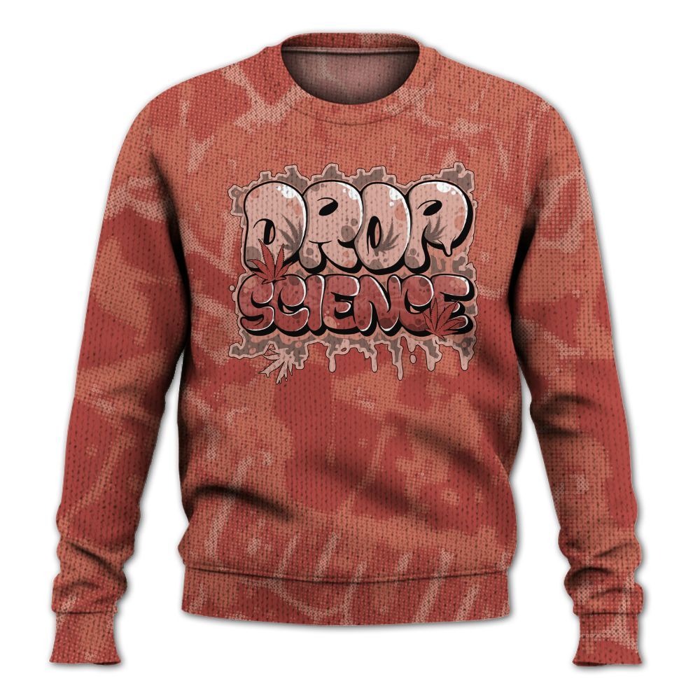 Knitted Sweater To Match Dune Red 13s - Drop Science Street