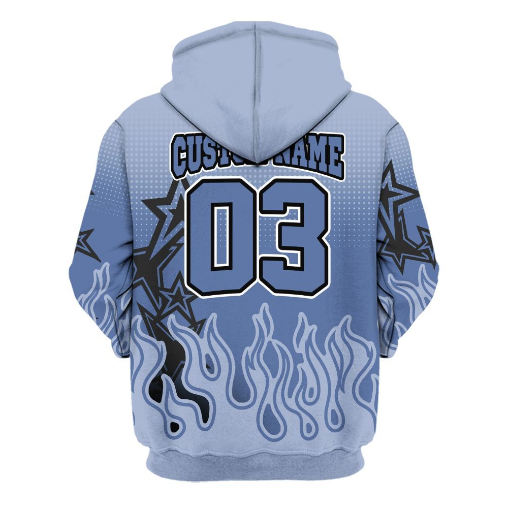 Hoodie To Match Black Metallic 5s - Allen Answer Unique Fire Custom Name All Over Print
