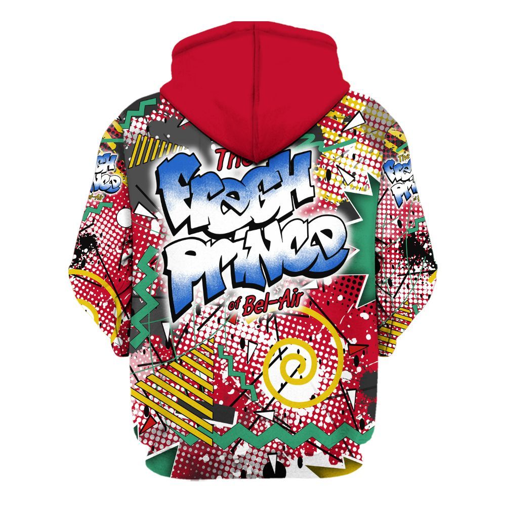 Hoodie To Match Miro 7s - Fresh Sneaker 90s All Over Print