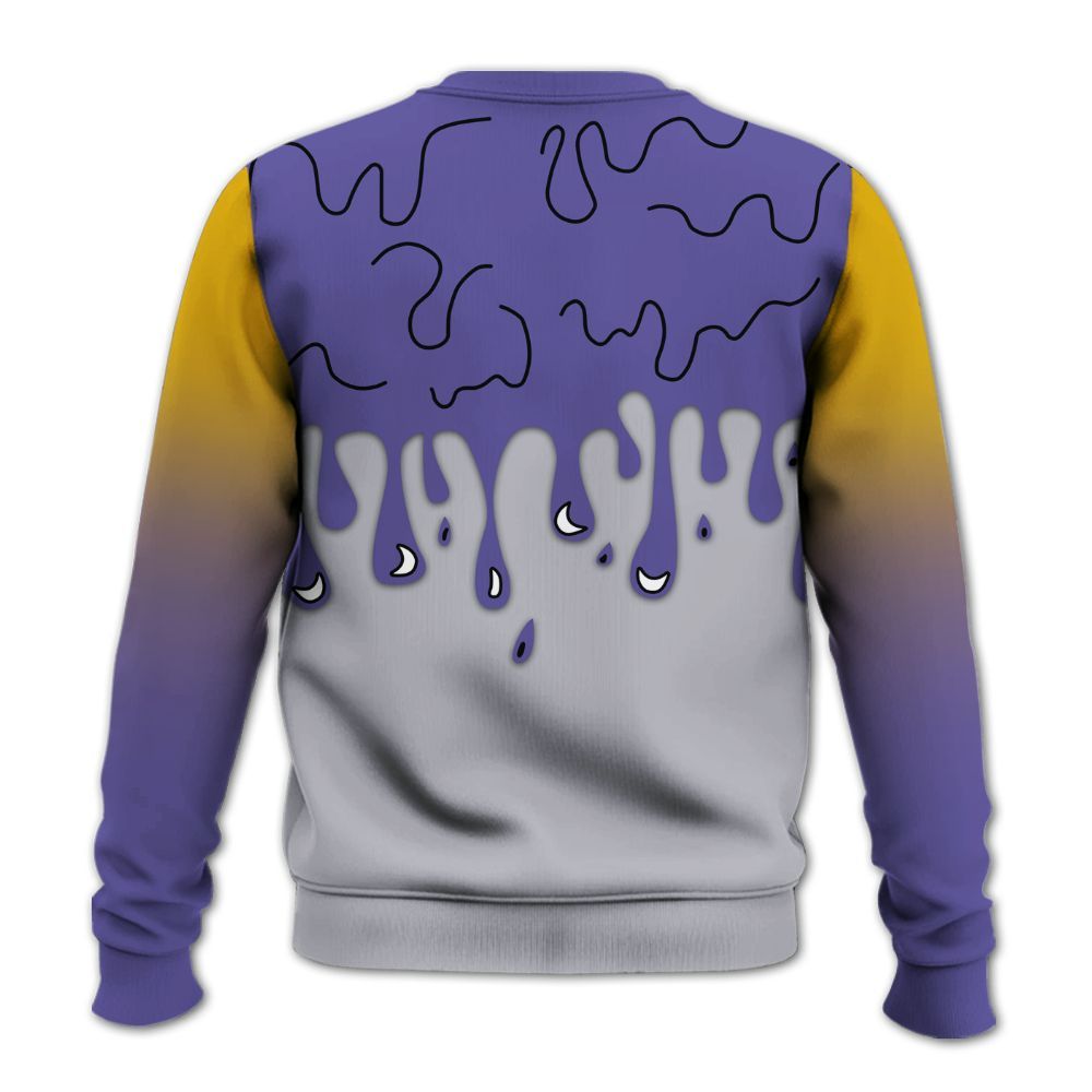 Sweatshirt To Match Lakeshow 4s - Snake Trust No One Drip All Over Print