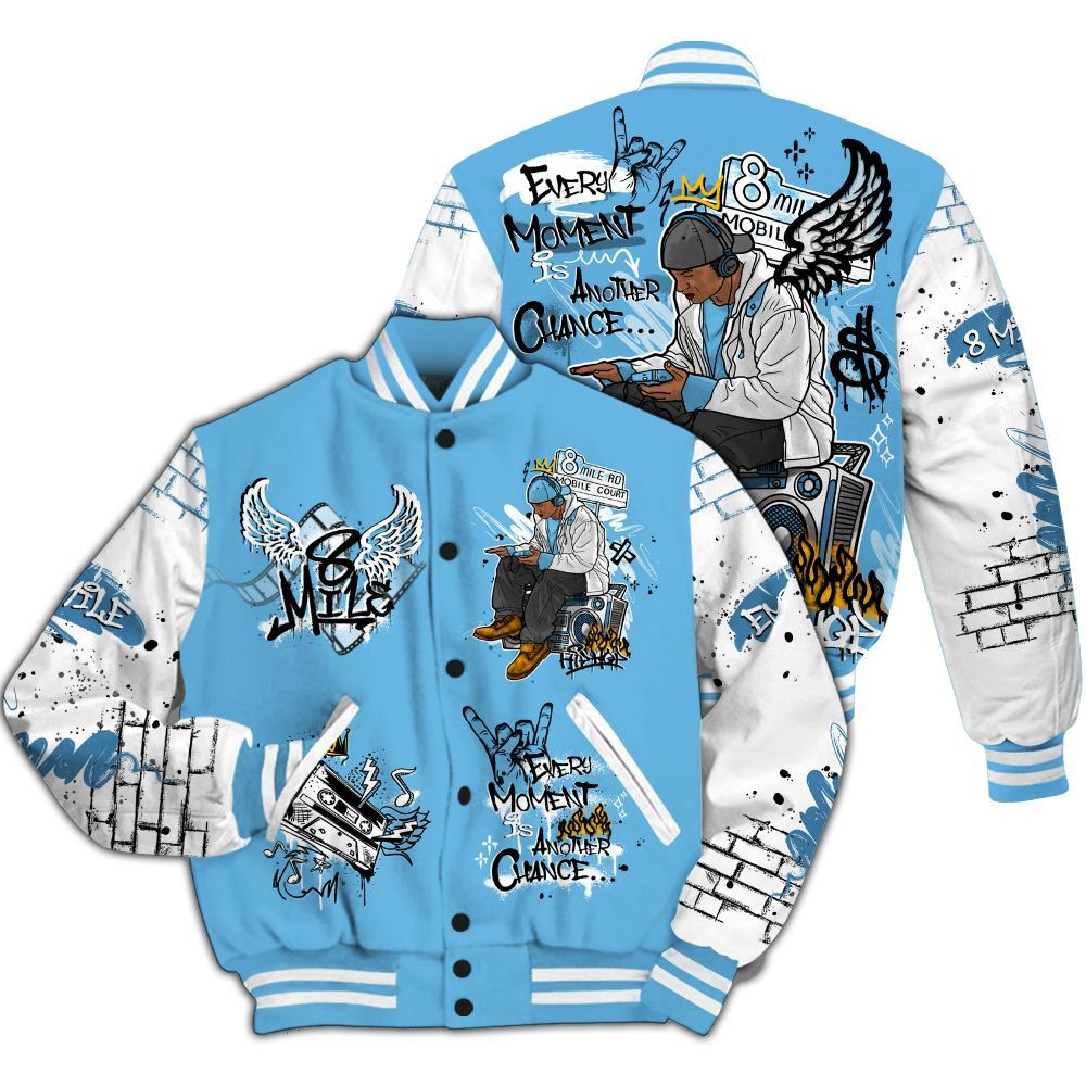 Varsity Jacket To Match Melo 12s - 8Mile Movie Graffiti All Over Print